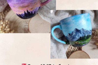 Майстер клас для дітей - Розпис чашок порцеляновими фарбами - Студія «With taste», Проспект Мартинова 2, Софіївська Борщагівка, ЖК Sofia Residence